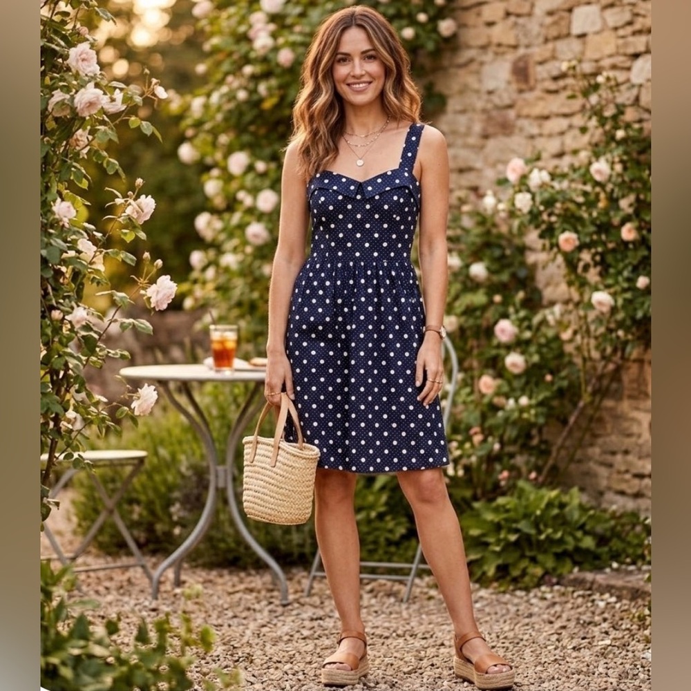Everly polka dot sundress